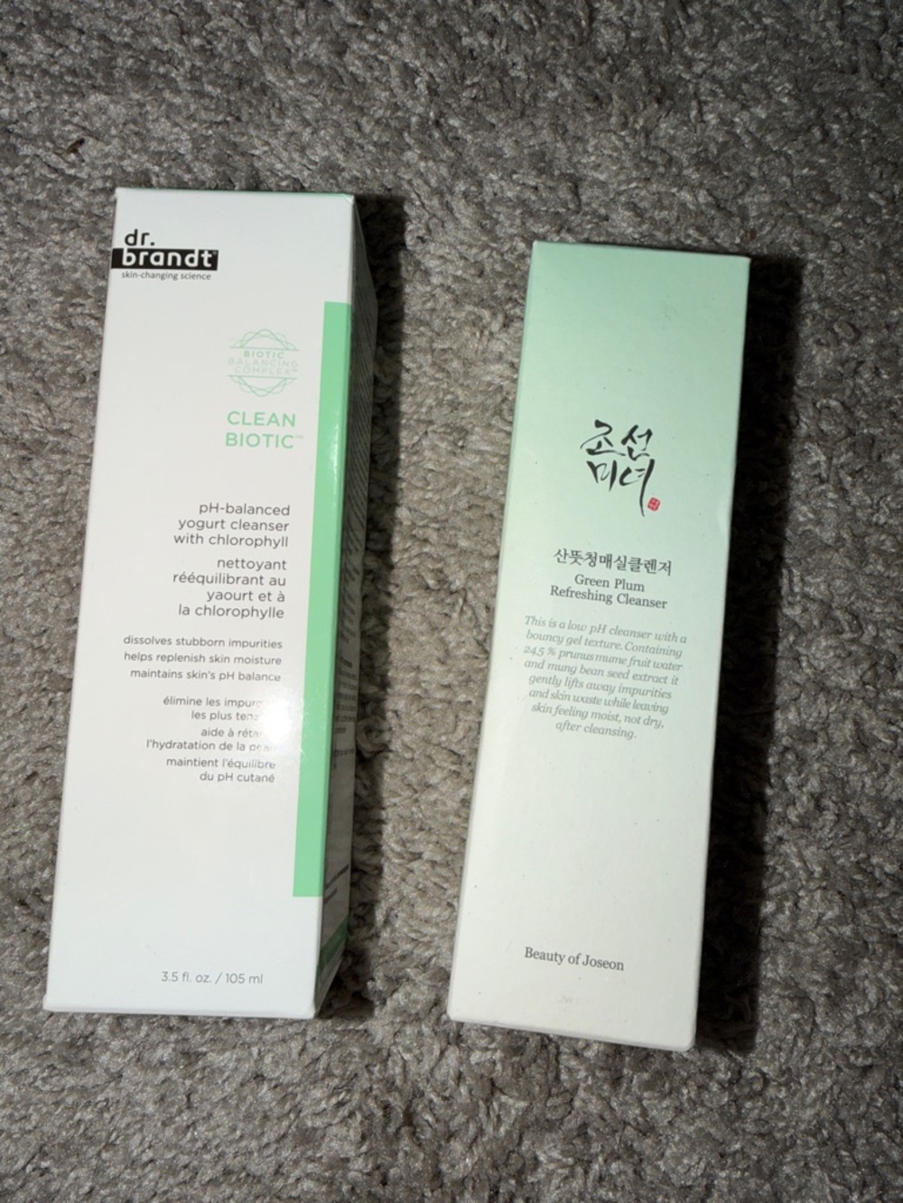 Dr. Brandt Clean Biotic Yogurt Cleanser and Green Plum Refreshing Cleanser
